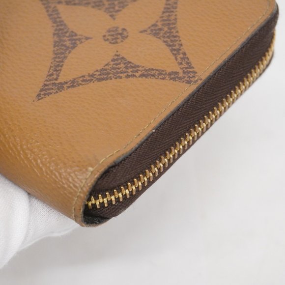 Louis Vuitton Long Wallet Monogram Giant Reverse Zippy M69353 Brown Ladies - Picture 11 of 16